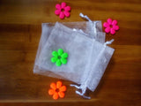 100pcs Organza Bags with Handles for Jewelry/Wedding