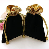 10pcs Velvet Bags for Jewelry Packaging Women's Pouches with Drawstring