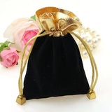 10pcs Velvet Bags for Jewelry Packaging Women's Pouches with Drawstring