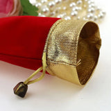 10pcs Phnom Penh Red Jewelry Velvet Bags For Packing DIY Women Jewellery Pouches
