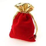 20pcs Phnom Penh Red Velvet Jewelry Bags for Women, Drawstring Pouches