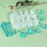 7 Cavity Resin Mold for Jewelry Making DIY Keychain Crafts Pendant Silicone Moul