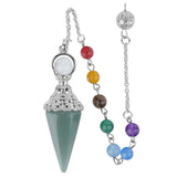 7 Chakra Amethyst Pendant Pendulum Reiki Healing Women Chakra Amulet