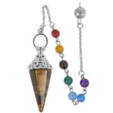7 Chakra Amethyst Pendant Pendulum Reiki Healing Women Chakra Amulet