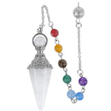 7 Chakra Amethyst Pendant Pendulum Reiki Healing Women Chakra Amulet