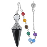 7 Chakra Amethyst Pendant Pendulum Reiki Healing Women Chakra Amulet