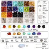 7 Chakra Beads Jewelry Making Kit Natural Stone Beads DIY Craft Tool Set