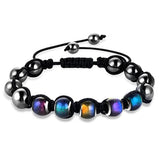 7 Chakra Beads Bracelet Natural Stone Adjustable Jewelry for Men Women Kids Gift