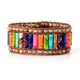 7 Chakra Bracelet Natural Stones Wrap Bracelets