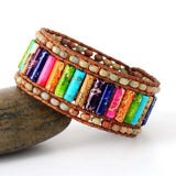 7 Chakra Bracelet Natural Stones Wrap Bracelets
