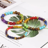 7 Chakra Bracelets Natural Stone Beaded Bangle