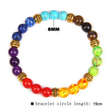 7 Chakra Bracelets Natural Stone Beaded Bangle