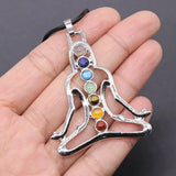 7 Chakra Charms Buddha Yoga Meditation Pendant Necklace