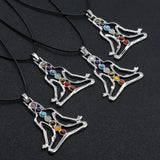 7 Chakra Charms Buddha Yoga Meditation Pendant Necklace
