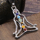 7 Chakra Charms Buddha Yoga Meditation Pendant Necklace