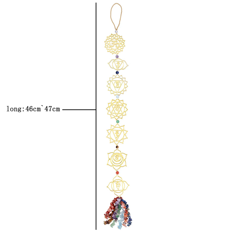 Colorful Chakra Pendant Reiki Healing Amulet Fashionable Jewelry