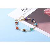 7 Chakra Crystal Bracelets Reiki Healing Stone Beads Ankle Bracelets