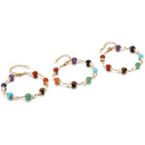 7 Chakra Crystal Bracelets Reiki Healing Stone Beads Ankle Bracelets