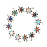7 Chakra Crystal Pendants Flower Chakras Amethysts Pink Quartz