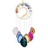 7 Chakra Crystal Tree of Life Wind Chimes Home Decor