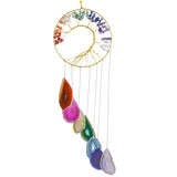 7 Chakra Crystal Tree of Life Wind Chimes Home Decor