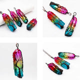 7 Chakra Crystal Tree of Life Pendant Necklace