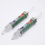 7 Chakra Pink Crystal Quartz Pendulum for Dowsing