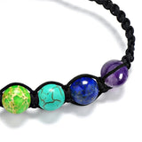 7 Chakra Healing Balance Natural Stones Beads Bracelet Bangle