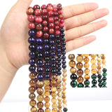 7 Chakra Multicolor Tiger Eye Stone Beads for Jewelry Making 6/8/10MM