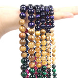 7 Chakra Multicolor Tiger Eye Stone Beads for Jewelry Making 6/8/10MM