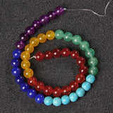 7 Chakra Natural Stone Agates Beads for Jewelry Making DIY