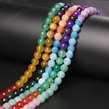 7 Chakra Natural Stone Agates Beads for Jewelry Making DIY
