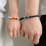 7 Chakra Stone Beads Bracelet Healing Prayer Charms Couple Yoga Jewelry