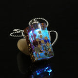 7 Chakra Orgone Pendant Necklace with LED Light and Crystal