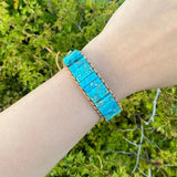 7 Chakra Reiki Healing Leather Wrap Bracelet