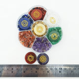 7 Chakra Reiki Meditation Stone Set Raw Crystals Quartz Gemstones