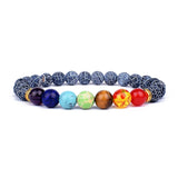 7 Chakra Stone Bracelets Healing Yoga Meditation Jewelry