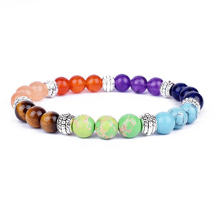 7 Chakra Stone Bracelets Healing Yoga Meditation Jewelry