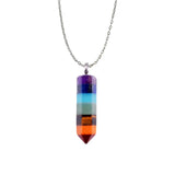 7 Chakra Stone Natural Quartz Necklaces Yoga Pendant For woman And Men Gift
