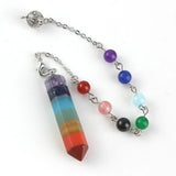 7 Chakra Stone Natural Quartz Necklaces Yoga Pendant For woman And Men Gift