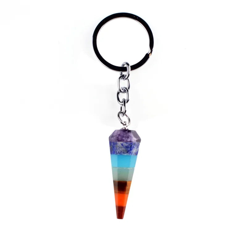 7 Chakra Stone Natural Quartz Necklaces Yoga Pendant For woman And Men Gift