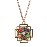 7 Chakra Stones Reiki Meditation Pendant Charm Pendant Jewelry Yoga Charm