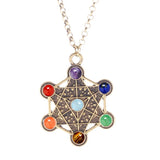 7 Chakra Stones Reiki Meditation Pendant Charm Pendant Jewelry Yoga Charm