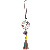 7 Chakra Tree Of Life Hanging Ornaments Stone Pendant