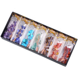 Chakra Tree Of Life Mini Glass Wishing Bottles Set