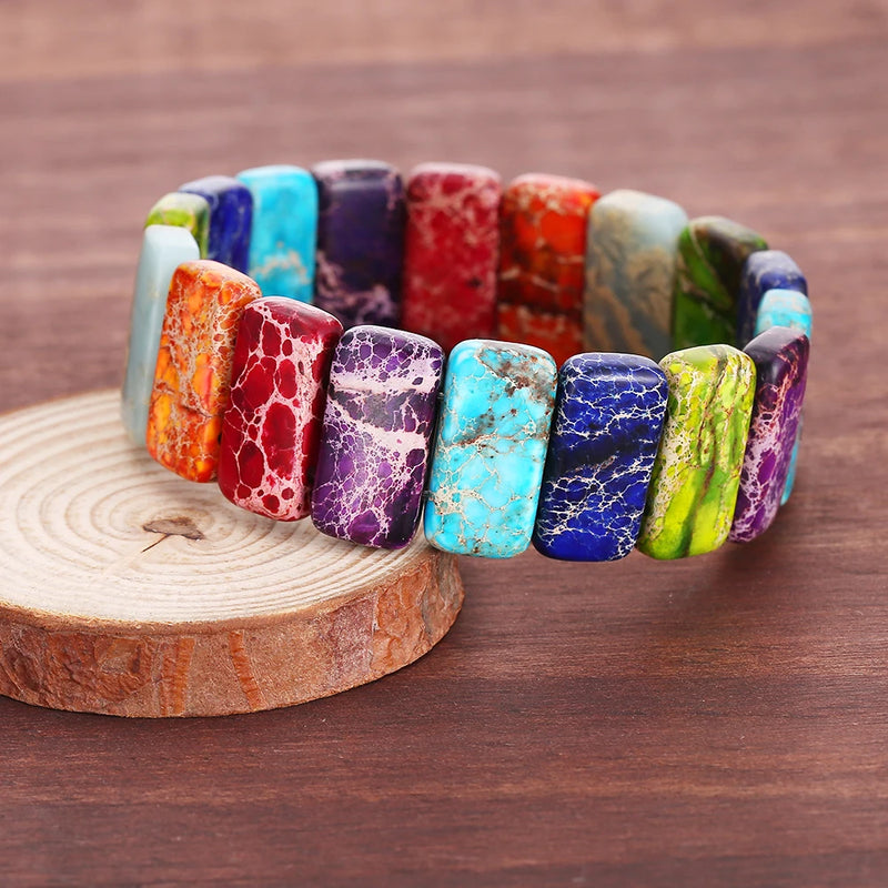 7 Chakra Yoga Healing Stone Beaded Meditation Bracelet
