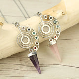 7 Chakra Yoga Stone Necklace Pendant Reiki Beads Jewelry