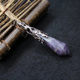 7 Chakras Stone Pendulum Healing Reiki Pendant