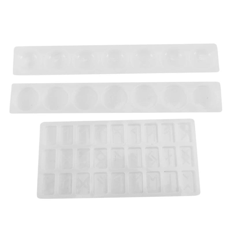 7 Chakras Rune Resin Molds Set, Silicone Crystal Epoxy Mold