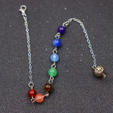 7 Beads Chakra Chain Hollow Bead Pendulum Chain